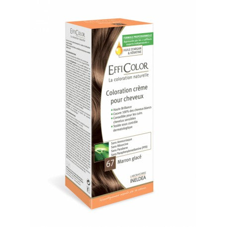 Crema Coloración EffiColor® 67-Marrón Glacé - Dietexpress