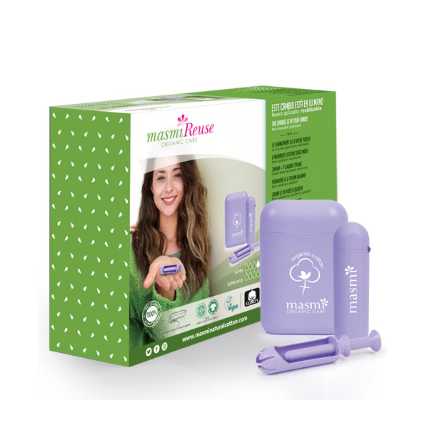 Masmi Aplicador Reutilizable Tampones Super y Superplus - Dietexpress
