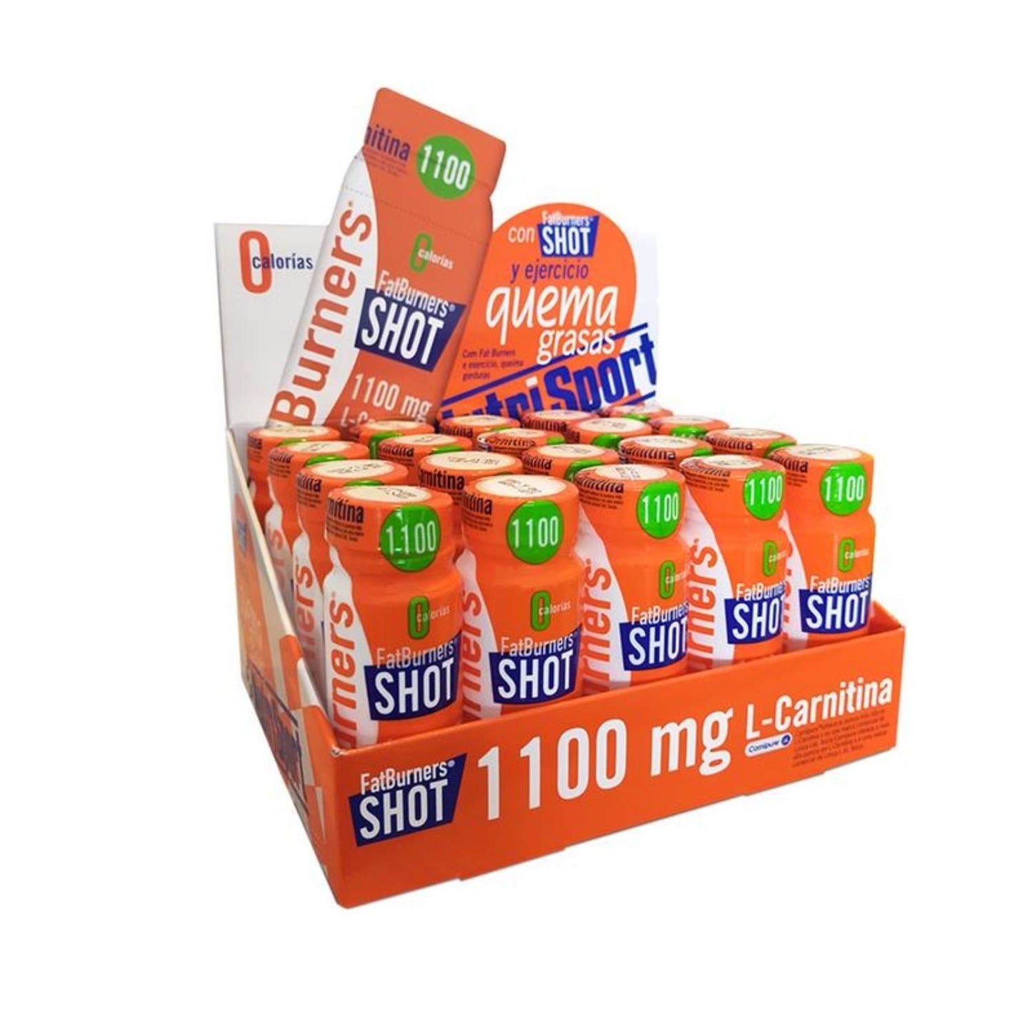 Nutrisport Fat Burners Shot 60ml - Caja 20 uds