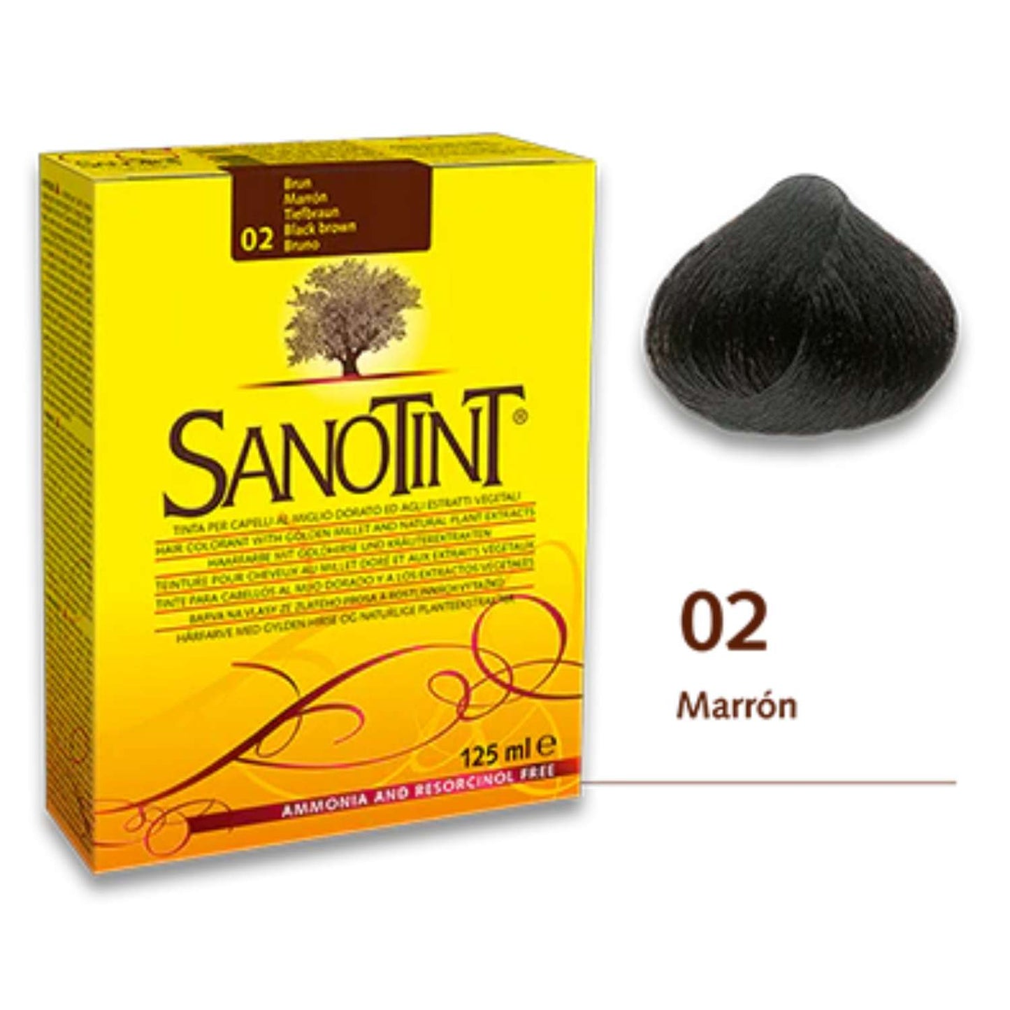Sanotint Classic 02 Marrón - 125ml