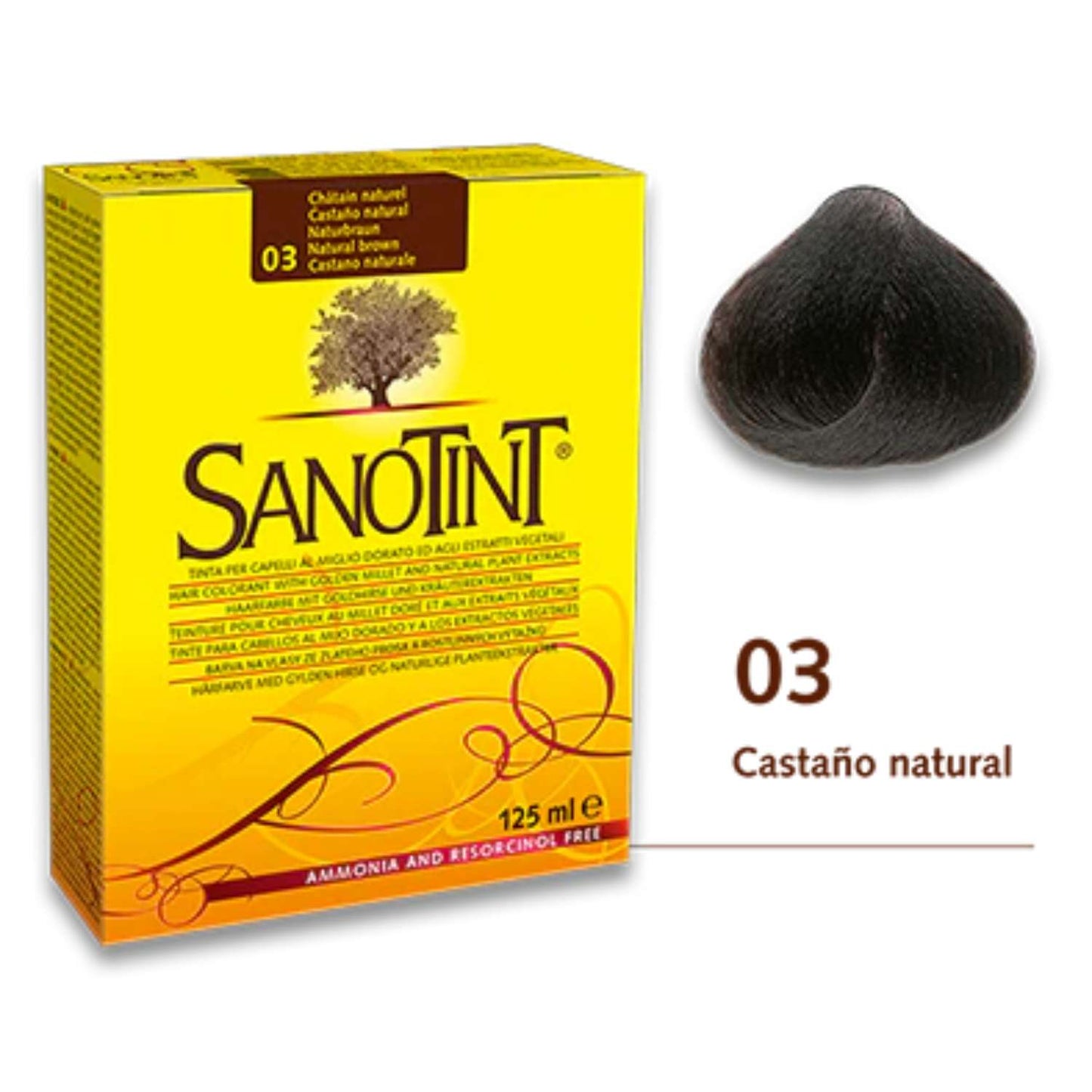 Sanotint Classic 03 Castaño Natural - 125ml