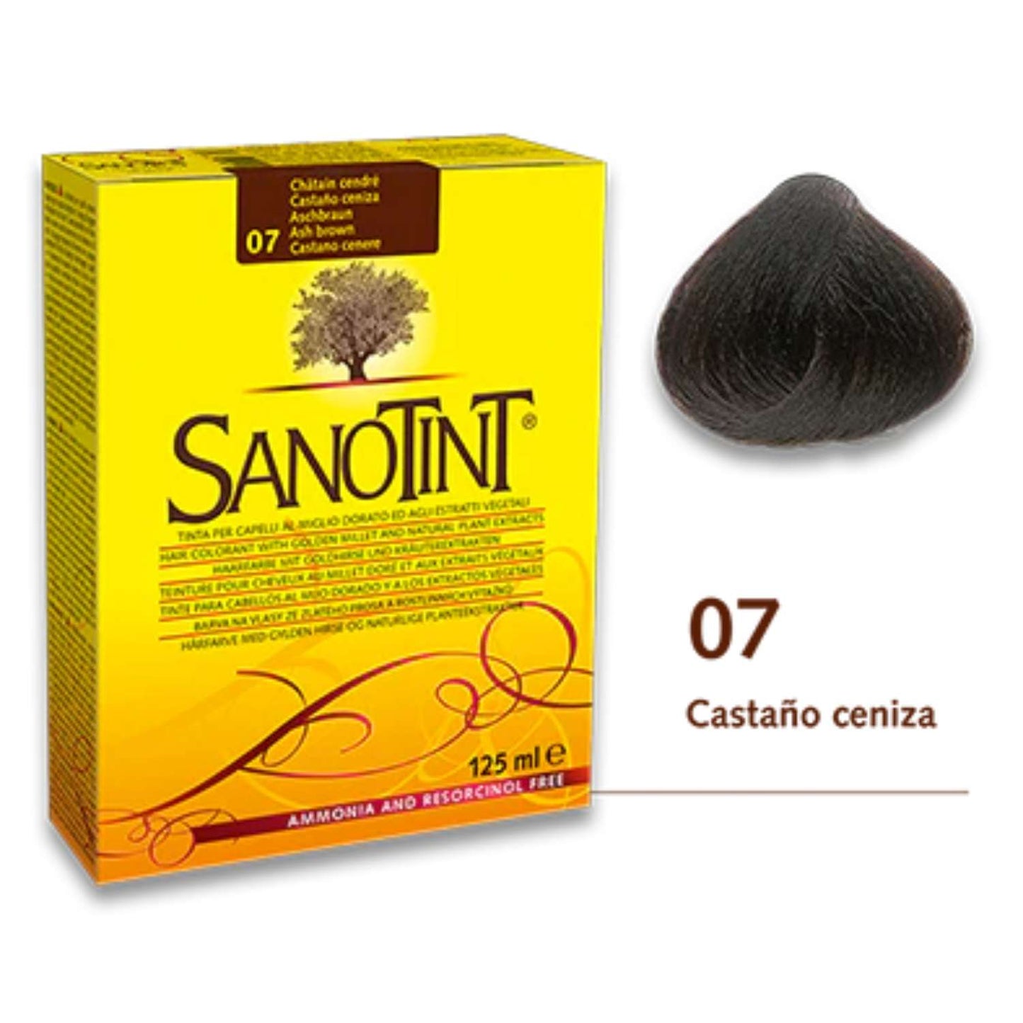 Sanotint Classic 07 Castaño Ceniza - 125ml