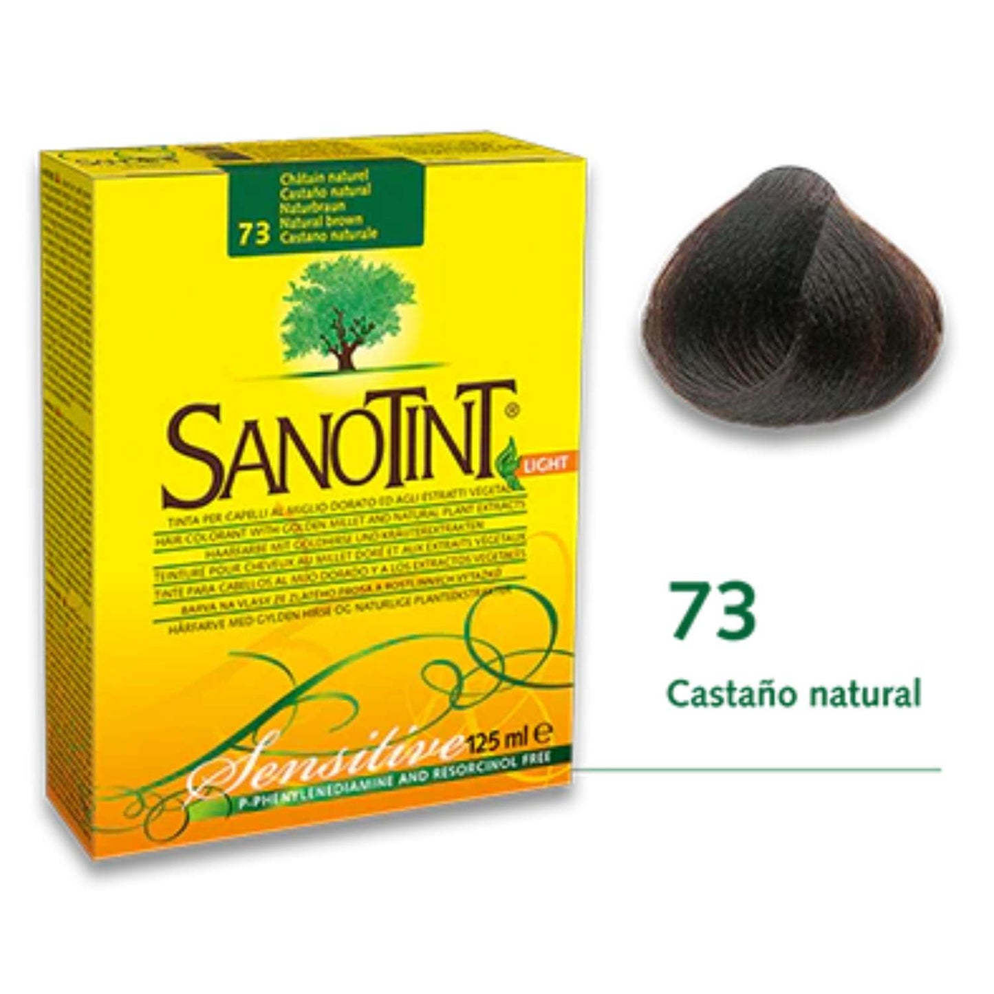 Sanotint Sensitive 73 Castaño Natural - 125ml