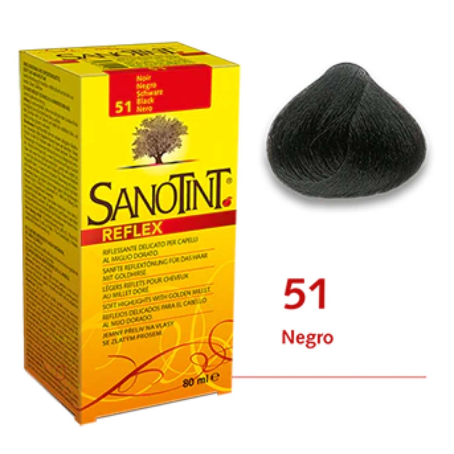 Sanotint Reflex 51 Negro - 80ml
