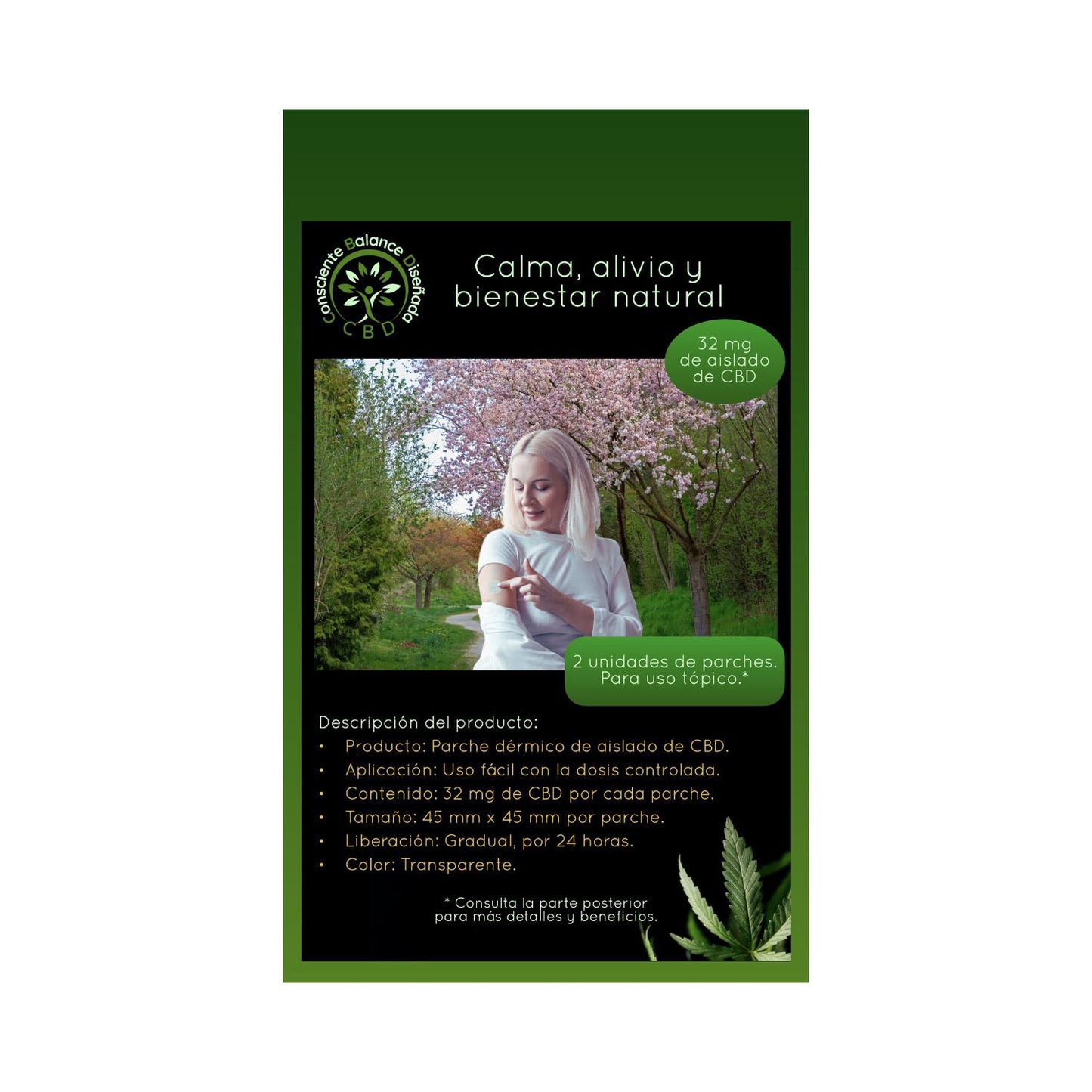Healthy Vitalidad Parches CBD 24mg - 2 unidades