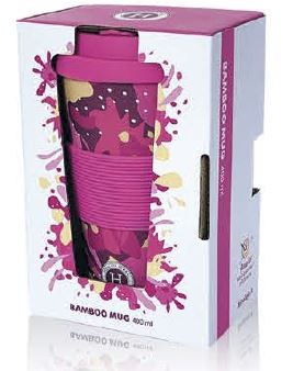 Himalaya TAZA BAMBOO HIMALAYA MUG ROSA 400 ml. - Dietexpress