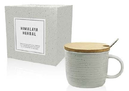 Himalaya TAZA PUNTINI CENIZA CON CUCHARILLA 300 ml. - Dietexpress