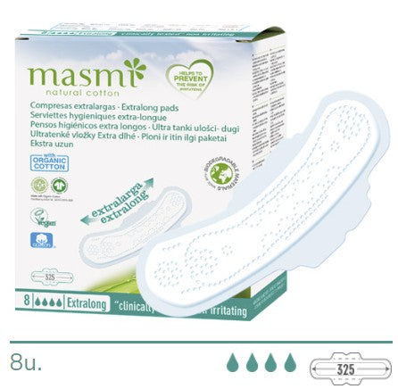Masmi Compresas Ultrafinas Alas Extralargas - 8 uds - Dietexpress