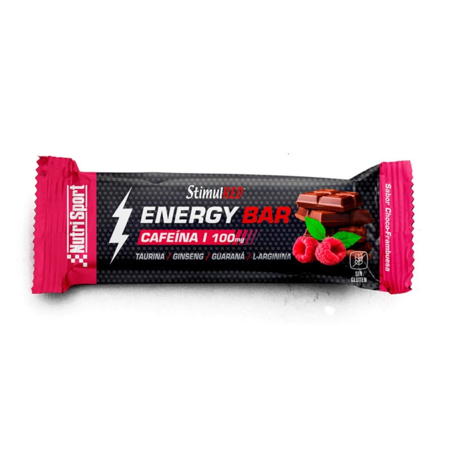 Nutrisport Barritas StimulRed 40g - Caja 24 uds - Sabor Choco Frambuesa