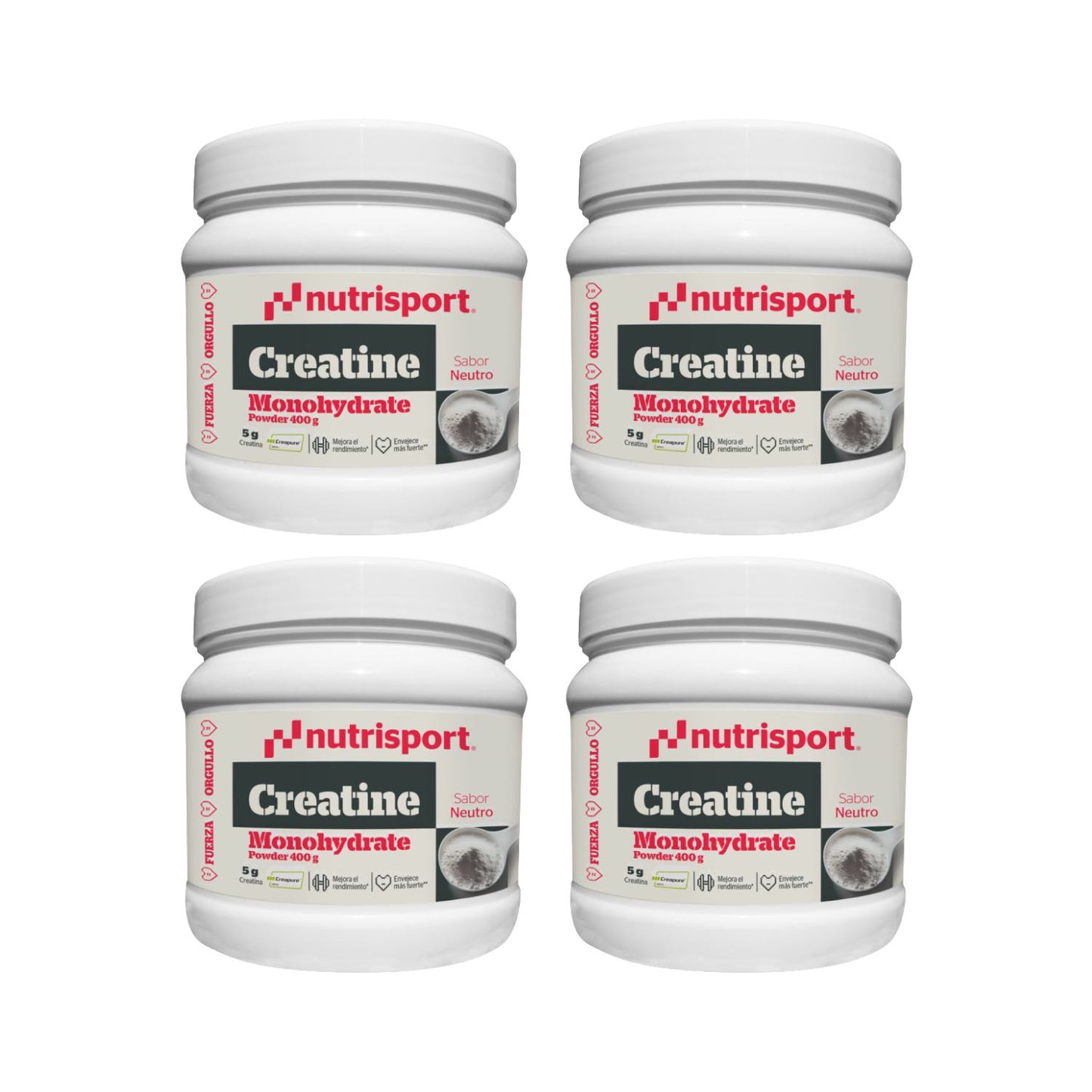 Pack Nutrisport Creatina Creapure® Monohidrato - 4x400 g