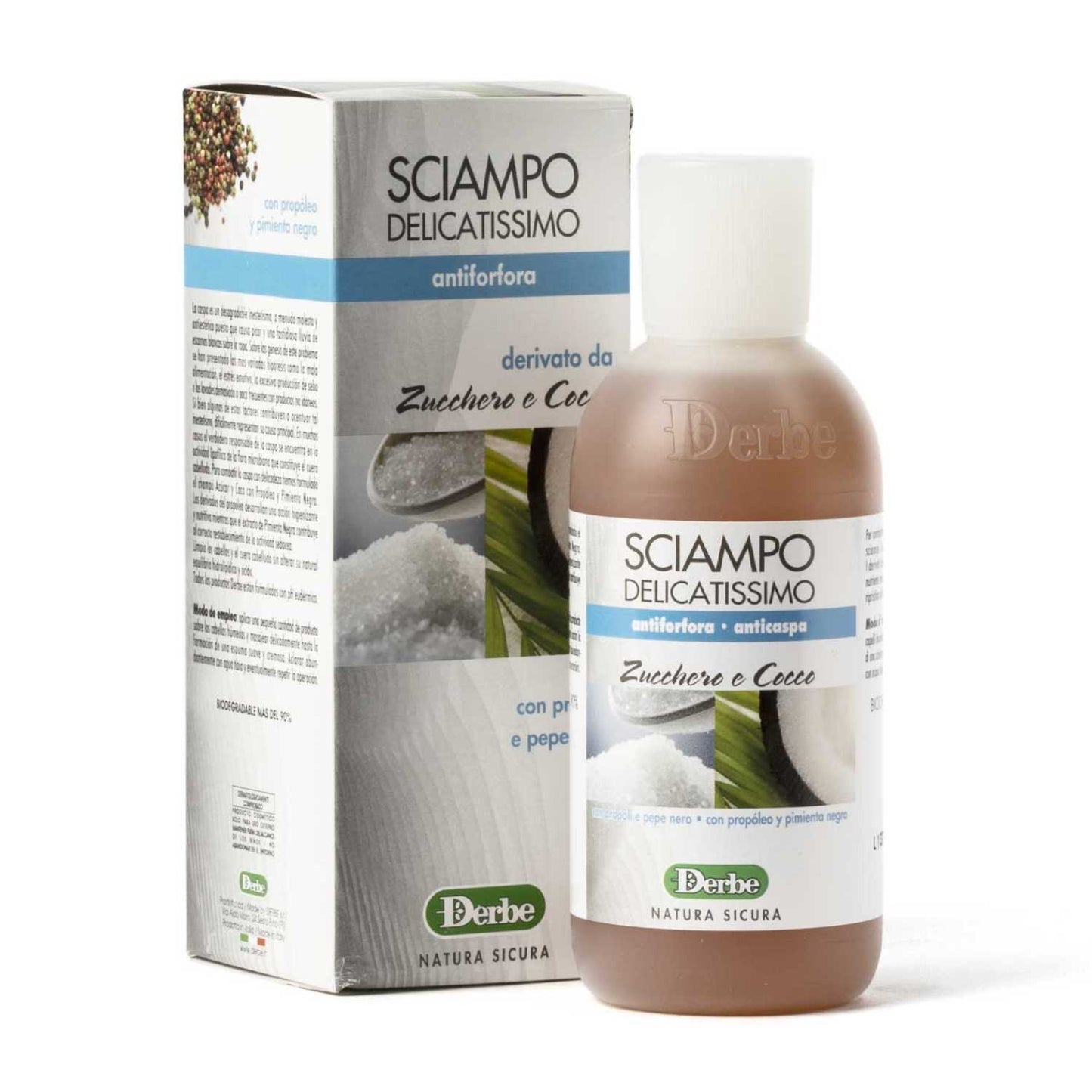 Derbe Champú Azúcar y Coco Anticaspa - 200ml - Dietexpress