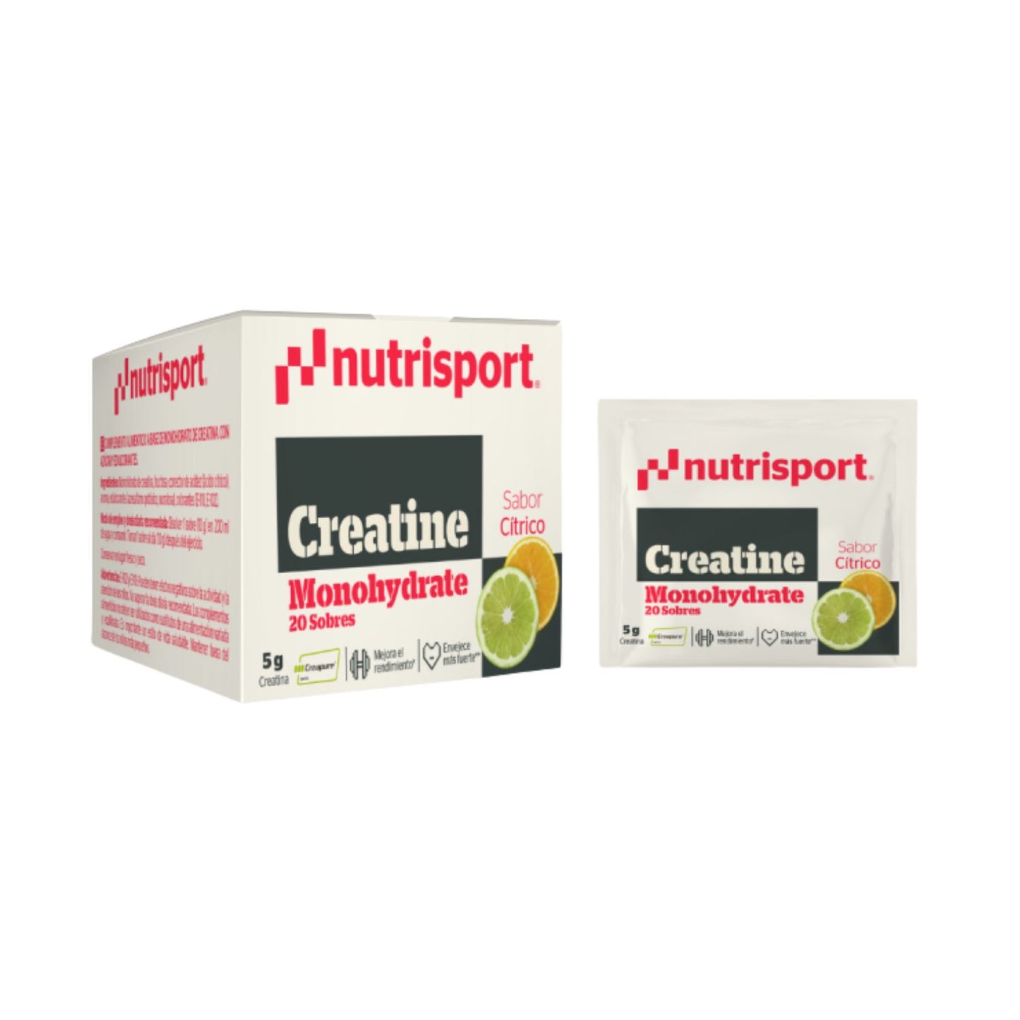 Nutrisport Creatina Monohidrato Creapure® - Caja 20 sobres de 10g