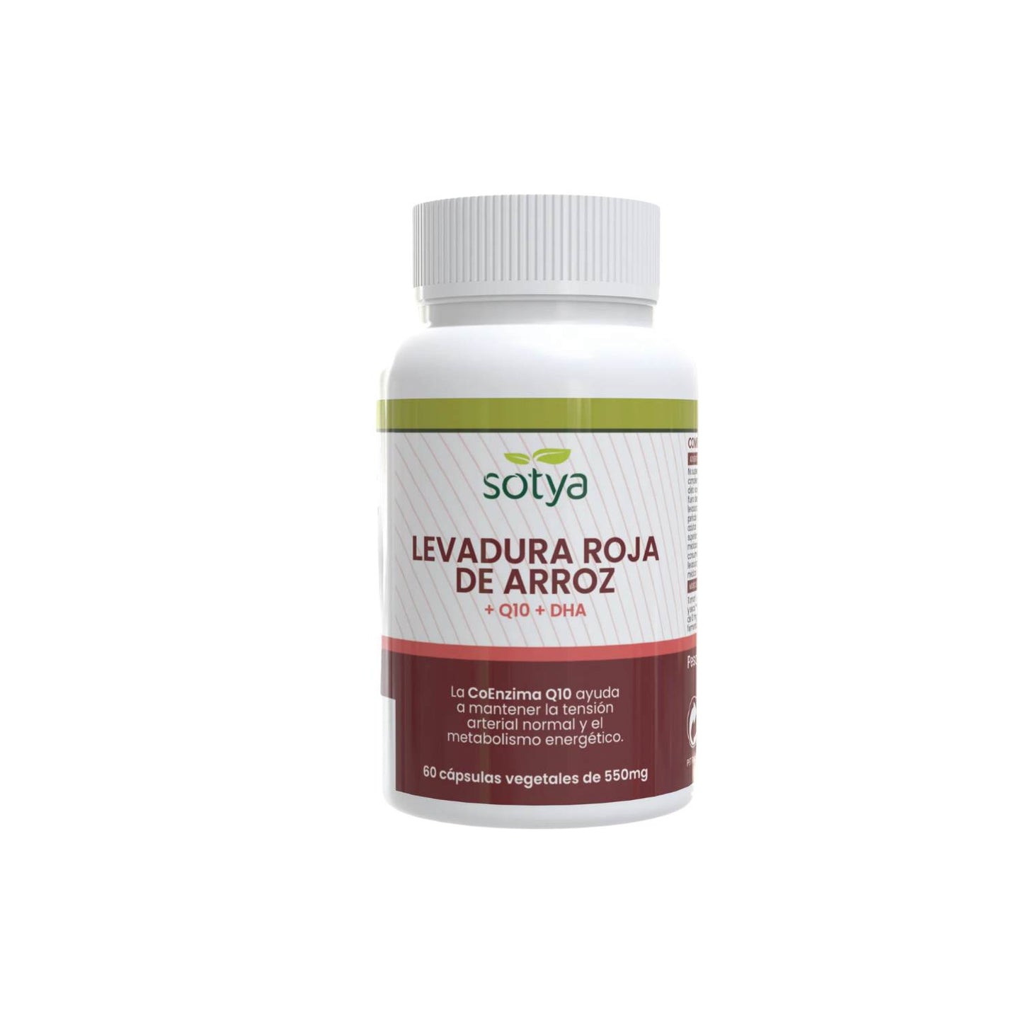 Sotya Levadura Roja de Arroz + Q10 + DHA 550mg - 60 cápsulas