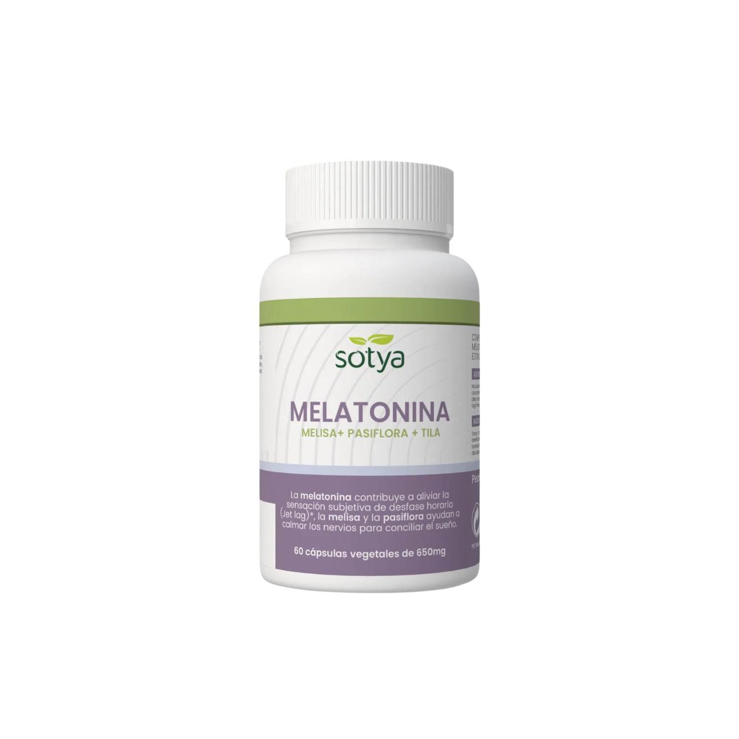 Sotya Melatonina + Melissa + Pasiflora + Tila 650mg - 60 cápsulas