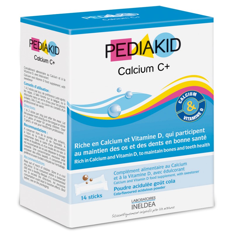 PEDIAKID® Calcio C+ - 14 sticks - Dietexpress