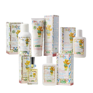 Pack Derbe Baby Higiene Completo - Champú, crema hidratante, aceite de almendras, crema calmante y perfume