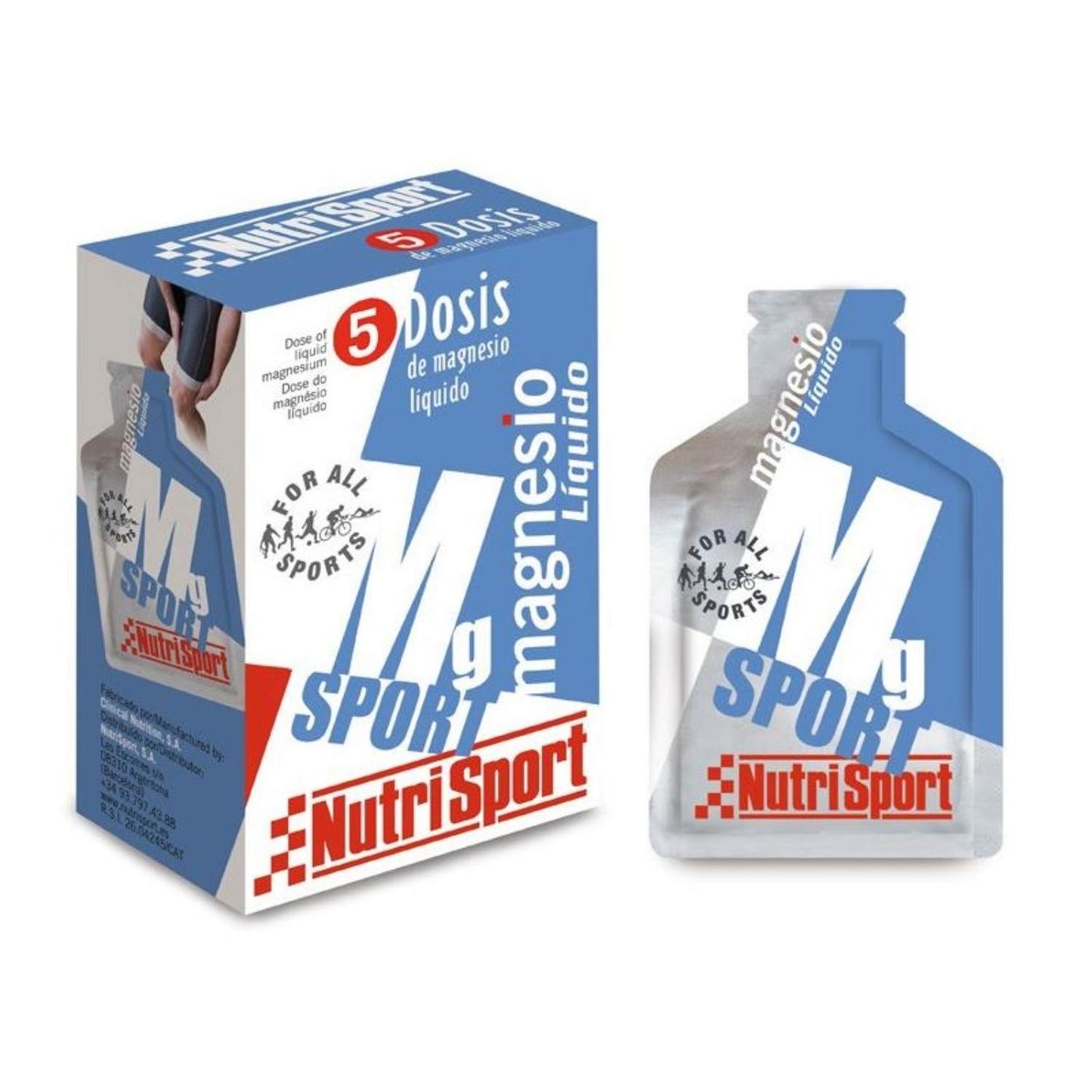 Nutrisport Geles Magnesio 25ml - Caja 24 uds