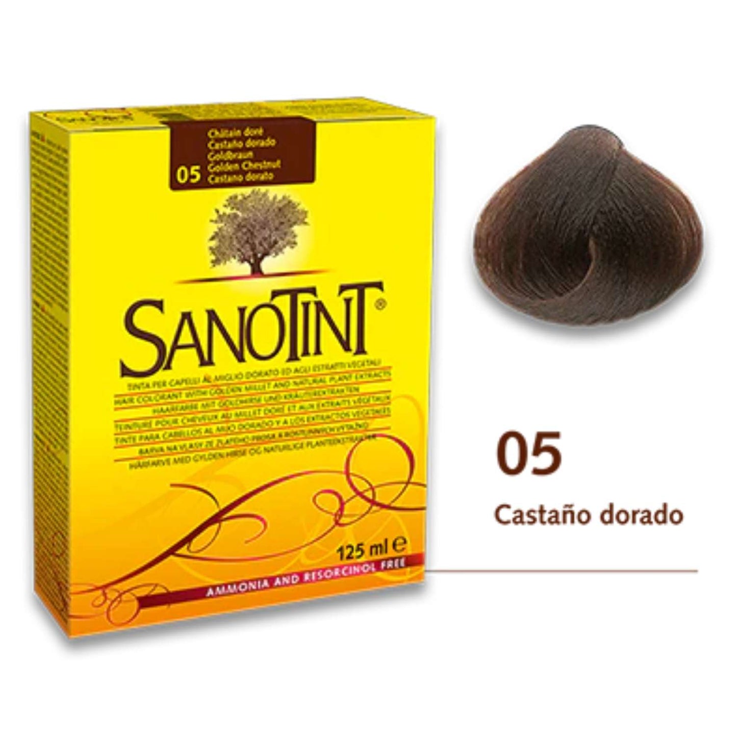 Sanotint Classic 05 Castaño Dorado - 125ml