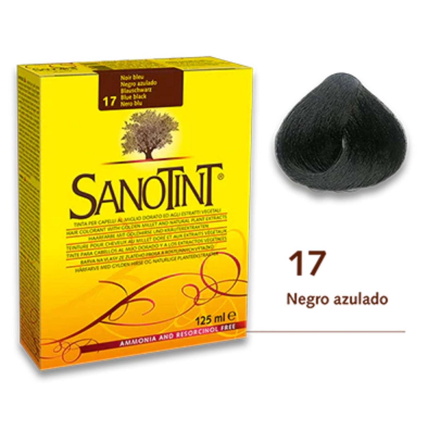Sanotint Classic 17 Negro Azulado - 125ml