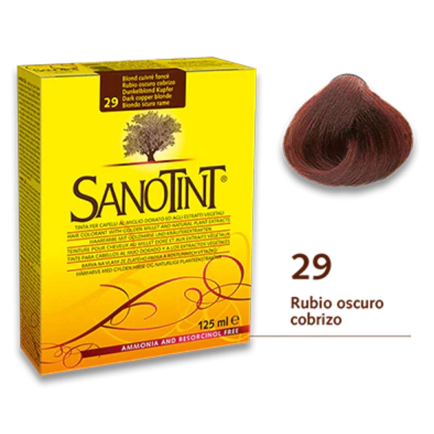 Sanotint Classic 29 Rubio Oscuro Cobrizo - 125ml