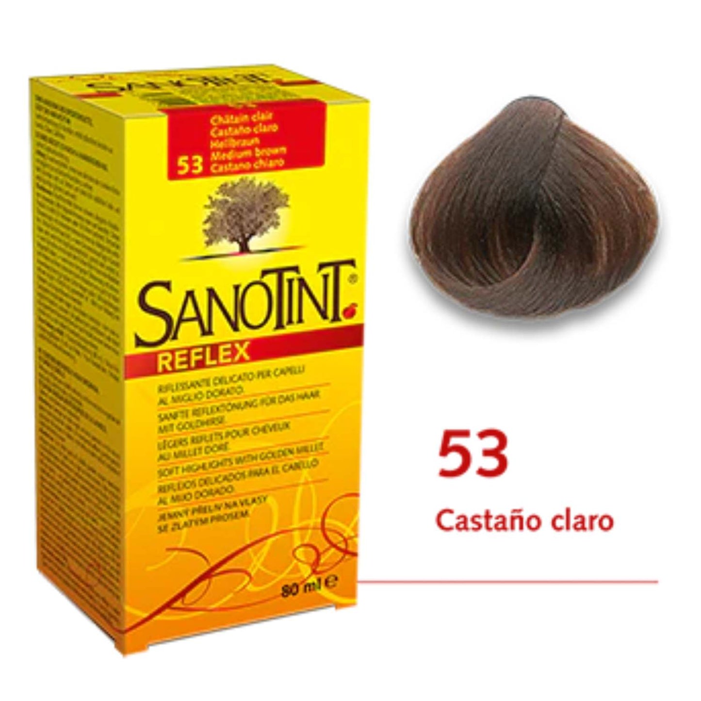 Sanotint Reflex 53 Castaño Claro - 80ml