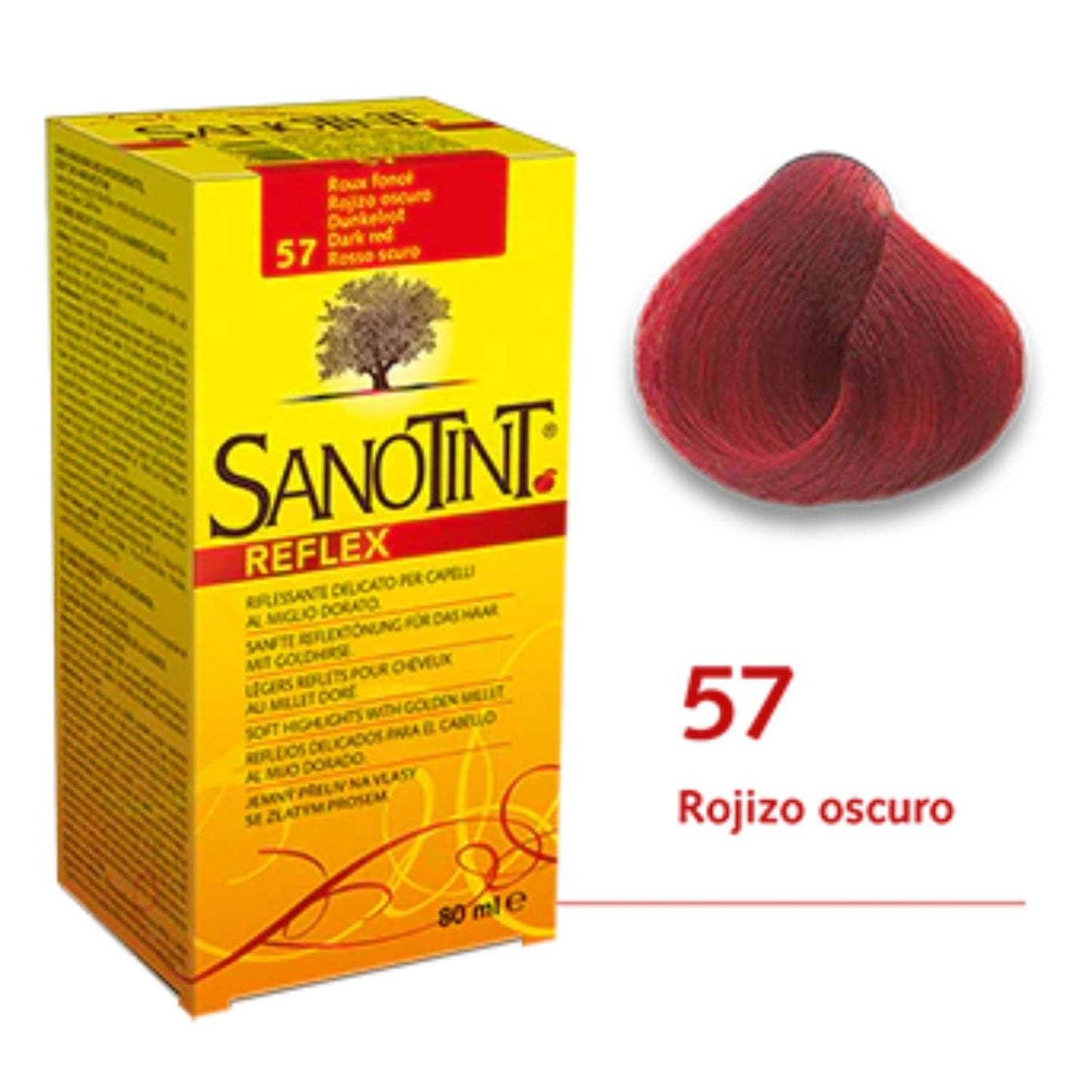 Sanotint Reflex 57 Rojizo Oscuro - 80ml
