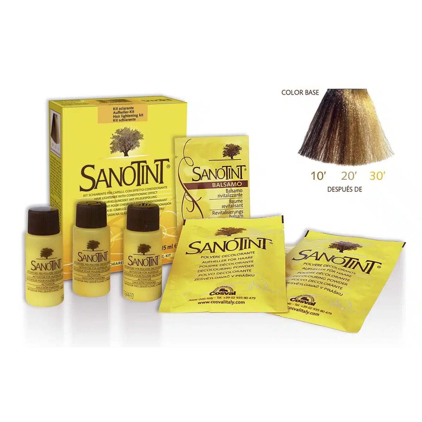 Sanotint Kit Aclarante - 3 unidades de 15ml