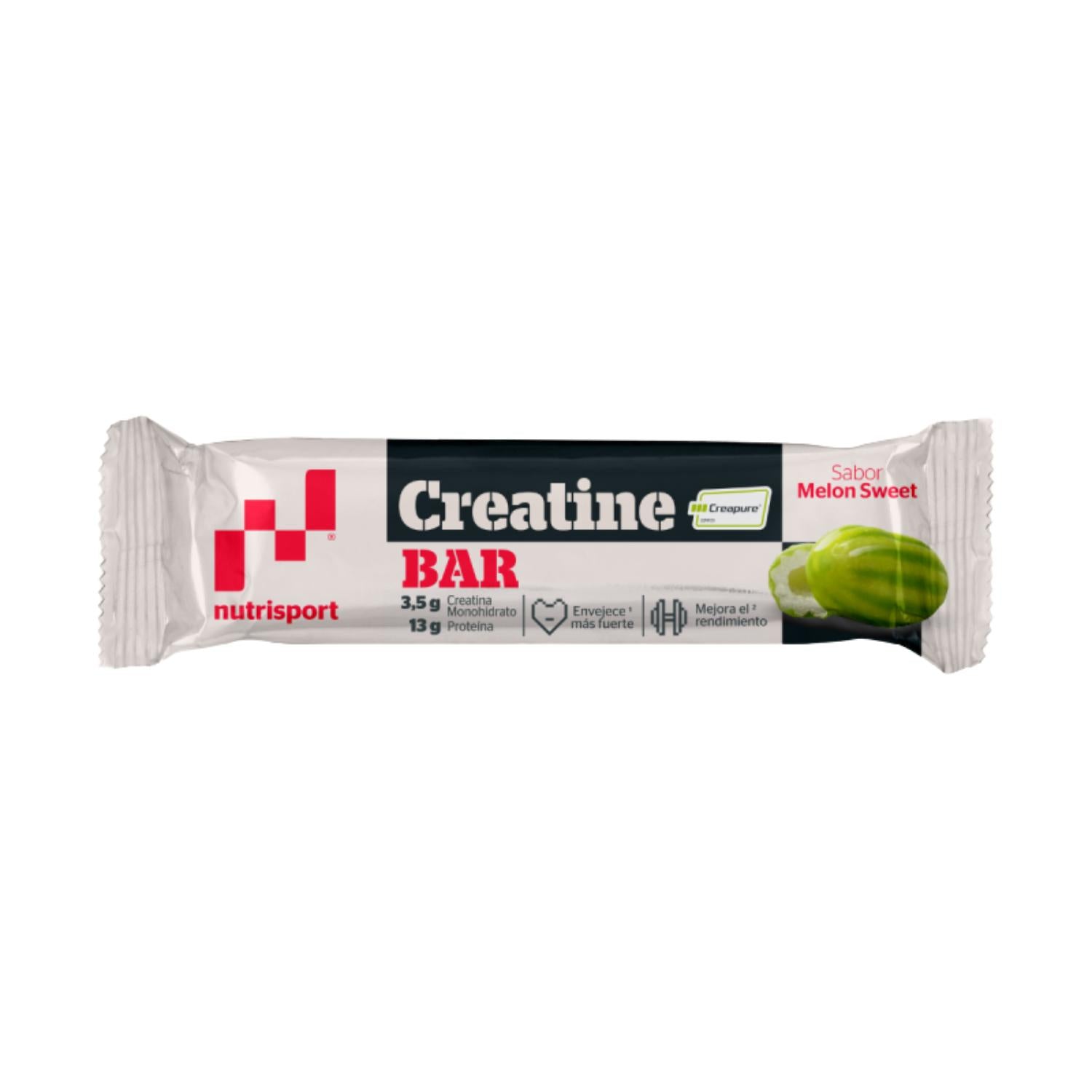 Nutrisport Barrita Creatina Creapure® y Proteína - Caja 18 uds - Sabor Melon Sweet