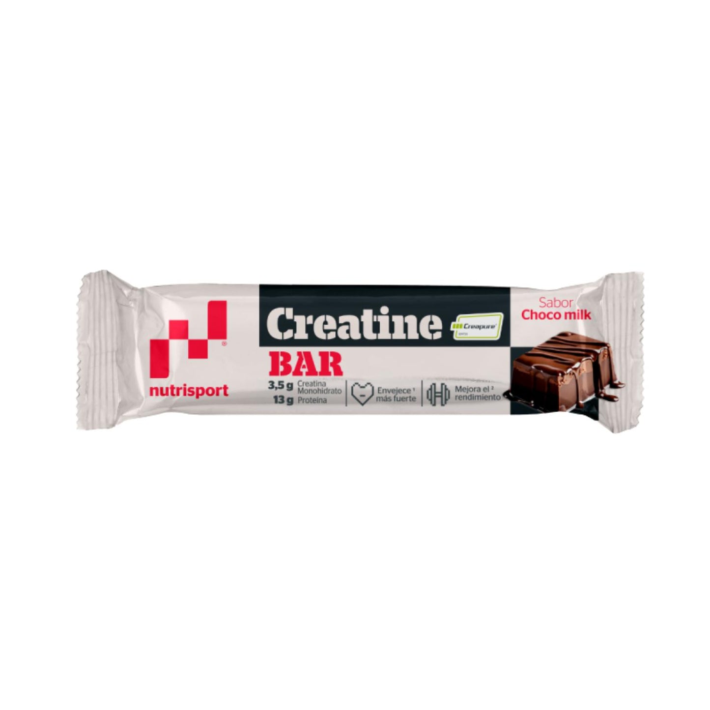 Nutrisport Barrita Creatina Creapure® y Proteína - Caja 18 uds - Sabor Chocomilk