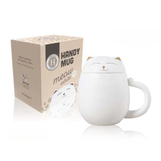 Himalaya Taza de Infusión con filtro Gato Blanco 380ml