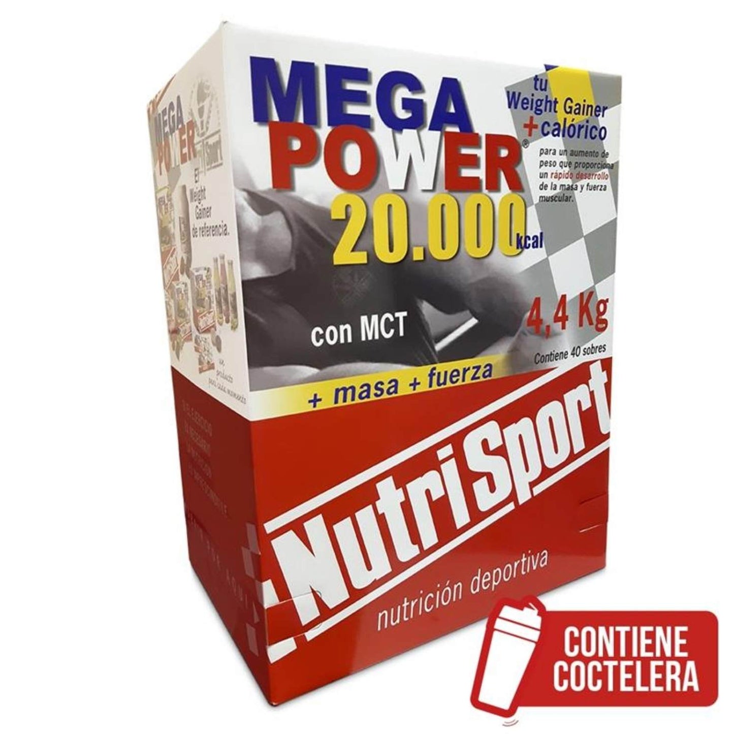 Nutrisport Mega Power 20.000 kcal Fresa - Caja 40 uds