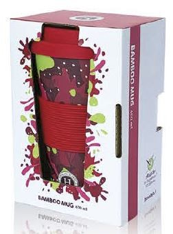 Himalaya TAZA BAMBOO MUG ROJO 400 ml. - Dietexpress