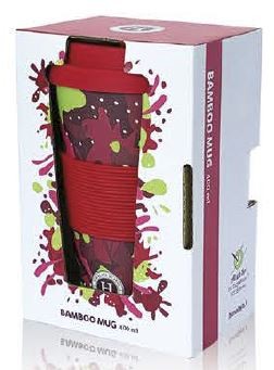 Himalaya TAZA BAMBOO MUG ROJO 400 ml.