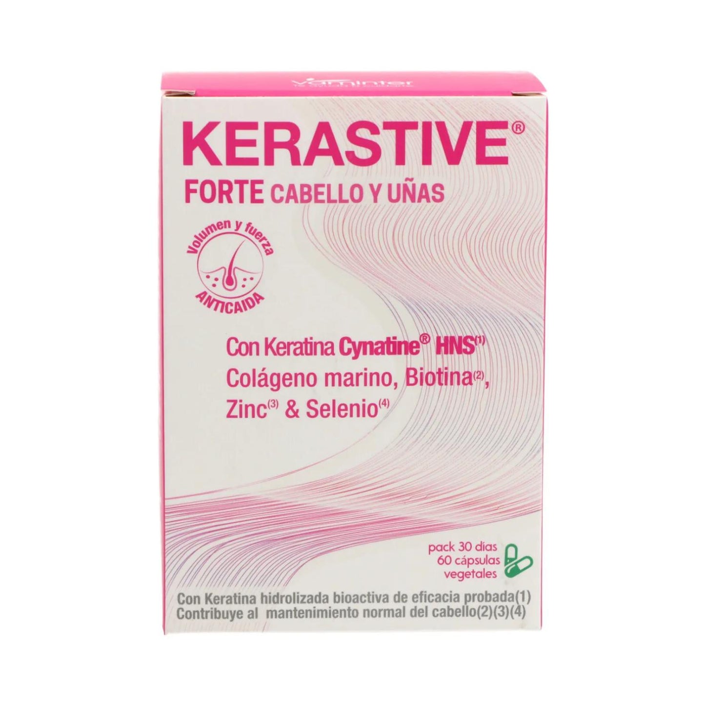 Kerastive Forte Cabello y Uñas Cynatine - 60 cápsulas
