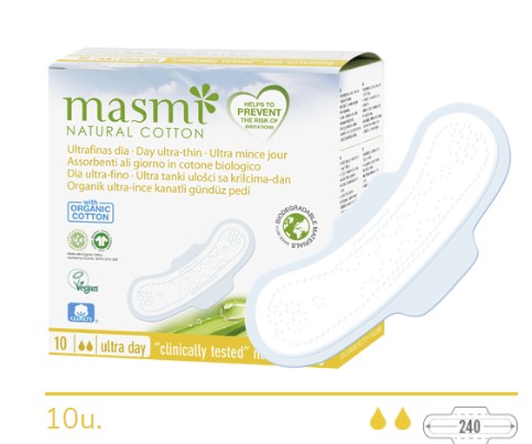 Masmi Compresas Ultrafinas Alas Día - 10 uds - Dietexpress