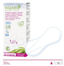 Masmi Protegeslips Flex Adaptables Algodón Ecológico - 30 uds - Dietexpress