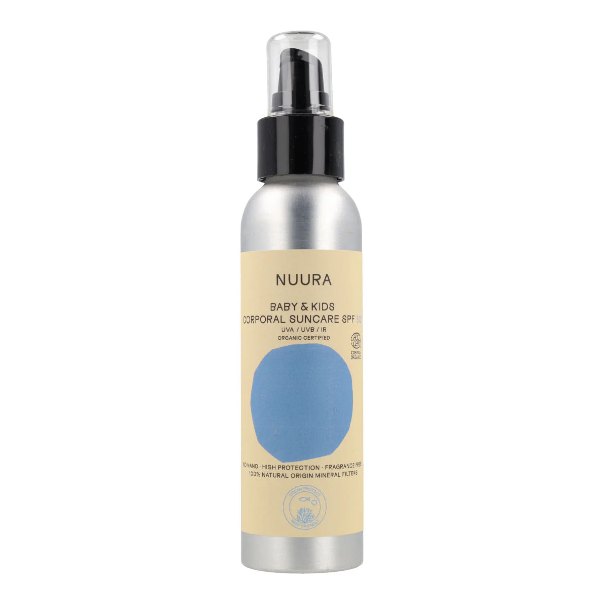 Nuura Protetor Solar Corporal Fluido Bebé e Criança SPF50 - 125ml