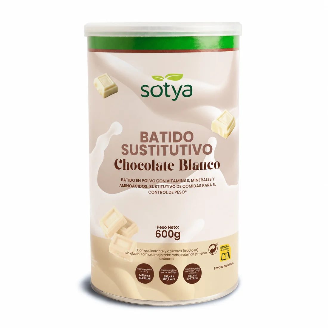 Sotya Batido Sustitutivo Chocolate Blanco - 600g