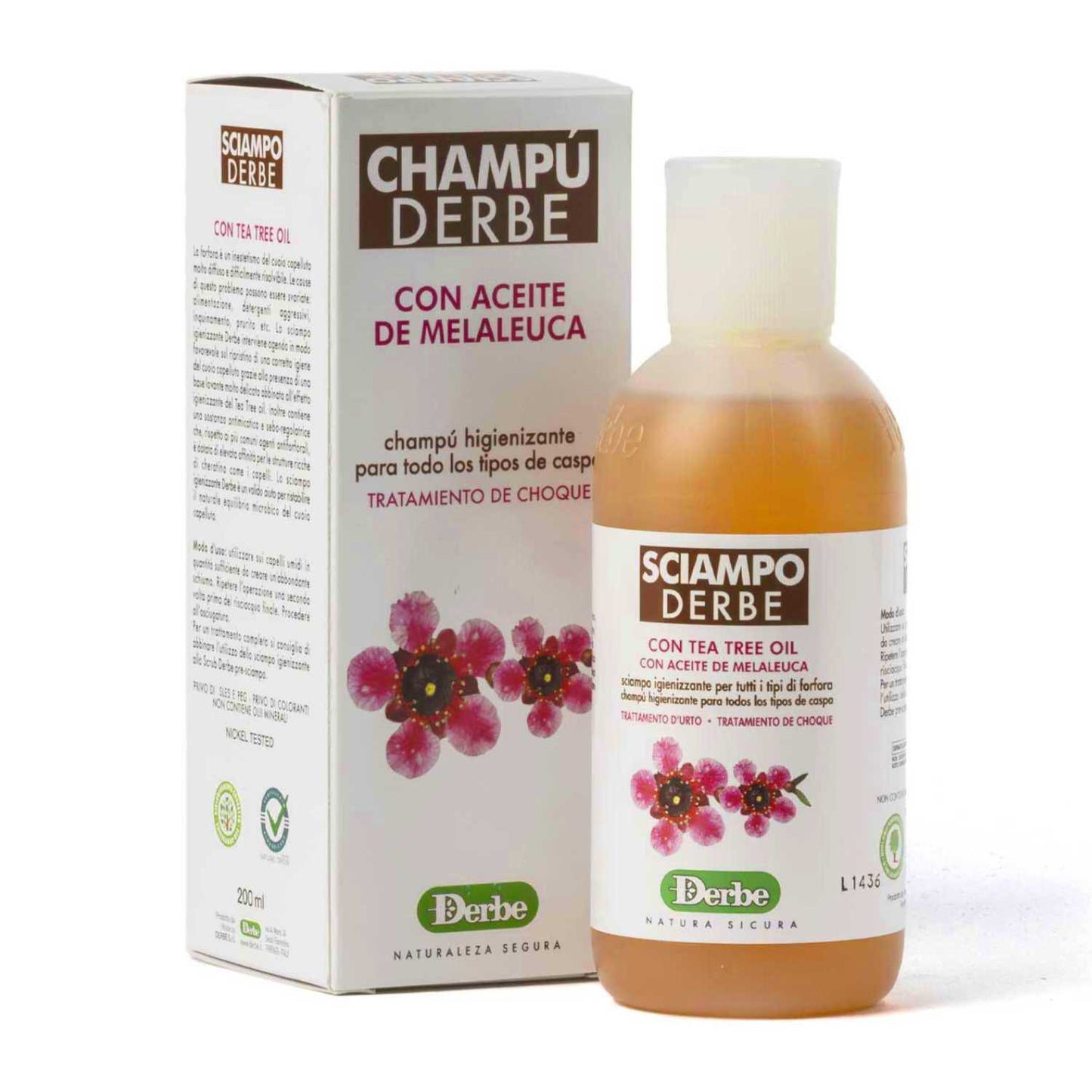 Derbe Champú Higienizante Anticaspa - 200ml - Dietexpress